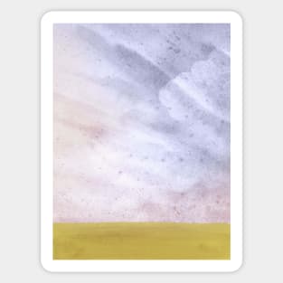 Watercolor stormy landscape 2 Sticker